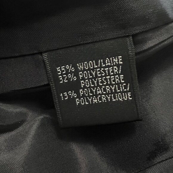 Lafayette 148 NY Womens Animal Print Moto Jacket Black Gray Wool Blend size 14 - Picture 13 of 15